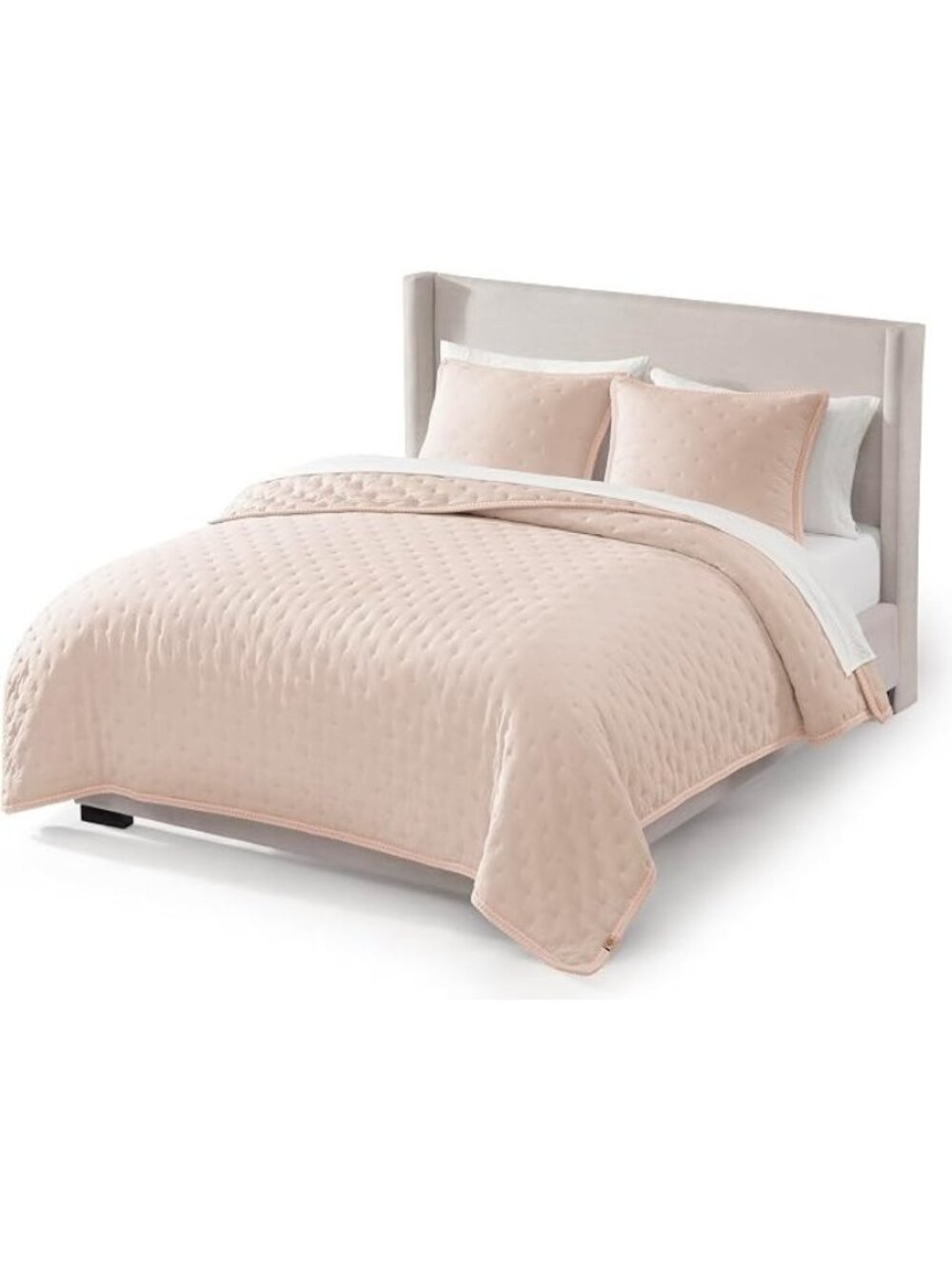 UGG Devon Braid Queen Quilt Set, Lightweight, 3-Piece, Pink (Himalayan) Flaw
